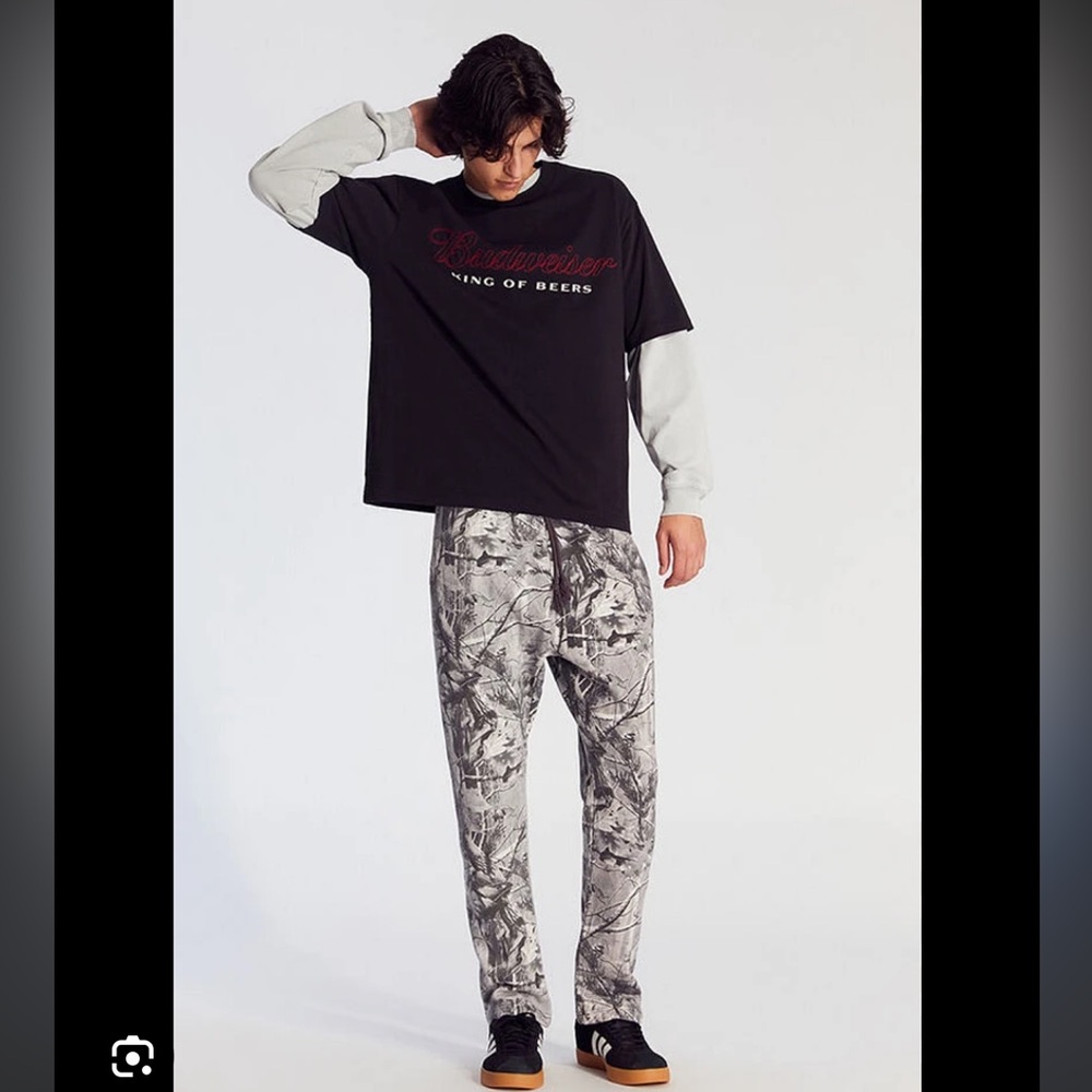 Black and Gray Camo Men's Joggers